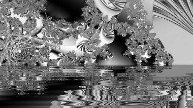 Soyut Bilgisayar Fraktal Tasarımı. Fraktal hiç bitmeyen bir desen. Fraktallar, farklı ölçeklerde kendine benzeyen sonsuz derecede karmaşık kalıplardır. Cep telefonu duvar kağıdı için harika.