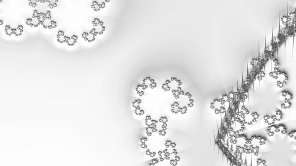 Abstract Computergegenereerd Fractaal Ontwerp Een Fractal Een Nooit Eindigend Patroon — Stockfoto