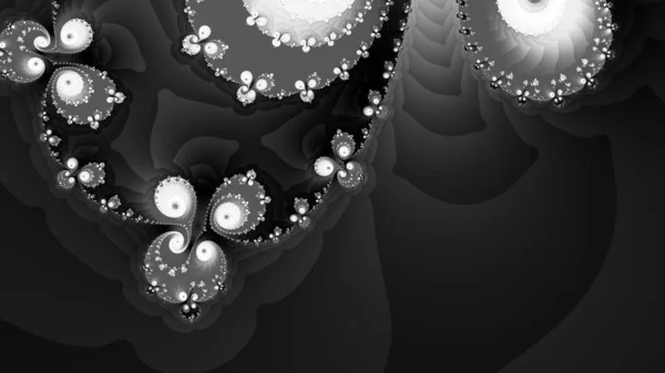 Abstract Computergegenereerd Fractaal Ontwerp Een Fractal Een Nooit Eindigend Patroon — Stockfoto