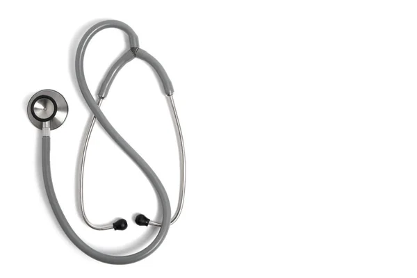 白い背景の聴診器 医療器具 — ストック写真