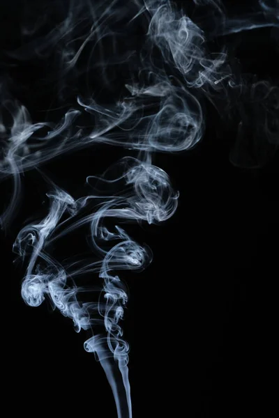 Füstfelhők Fekete Alapon — Stock Fotó