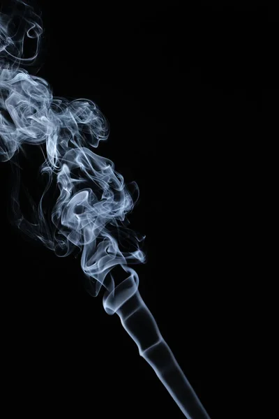 Clouds Curls Smoke Black Background — Foto Stock