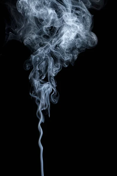 Rauchwolken Auf Schwarzem Hintergrund — Stockfoto