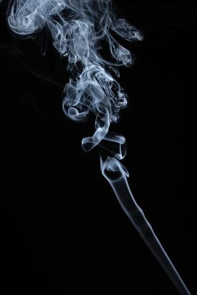 Clouds Curls Smoke Black Background — Foto Stock