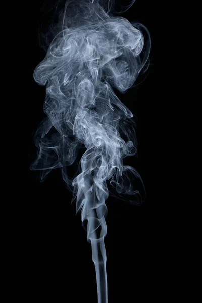 Clouds Curls Smoke Black Background — Foto Stock