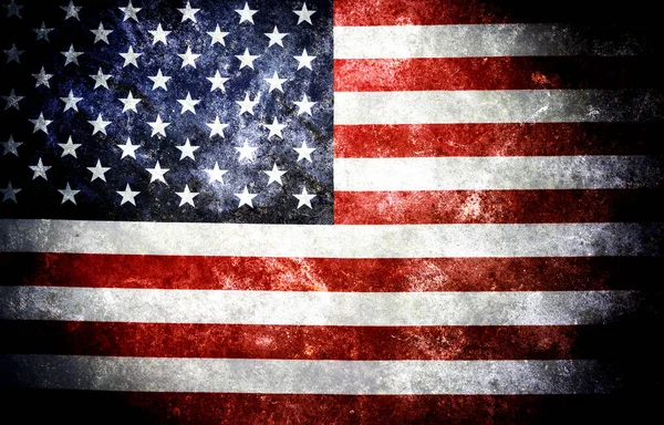Alter Und Abgenutzter Hintergrund Flagge Vereinigte Staaten Von Amerika Usa — Stockfoto