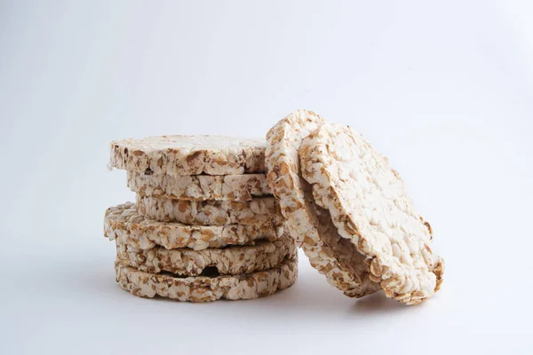 Пшеничний Хліб Білому Тлі Популярний Продукт Смачна Здорова Їжа — стокове фото