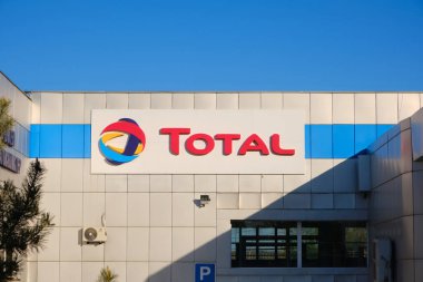 Kazakhstan, Kostanay, May 11, 2022, logo of the French oil and gas company, Total series of motor oils