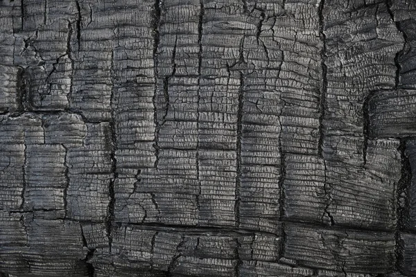 Gray Background Burnt Charred Wooden Board — Stock Photo, Image