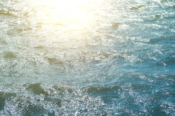Azure Sea Water Bright Sunny Summer Day — Stockfoto