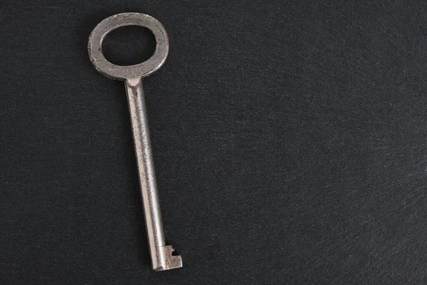 Старый Ретро Винтажный Ключ Темный Фон — стоковое фото