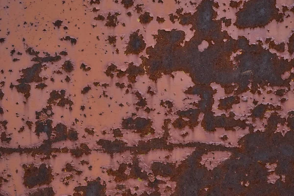 Background Brown Sheet Rusty Old Metal — Stock Photo, Image