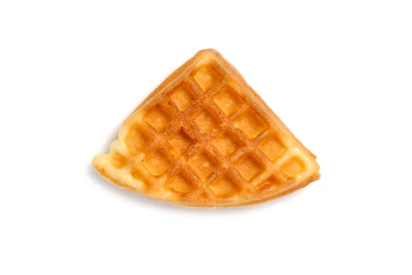 Triangular Waffle Slices White Background — Stock Photo, Image