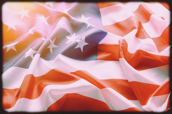 Background Flag United States America Bright Sunlight — Foto de Stock