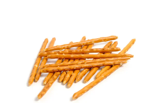 Crispy Bamboo Sticks Cookies White Background — Foto de Stock