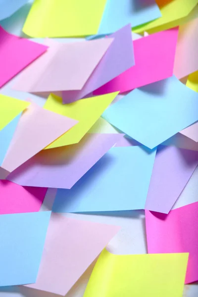 Bright Multicolored Abstract Background Made Self Adhesive Paper Notes — Fotografia de Stock