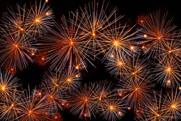 Abstract Background Bright Explosions Fireworks Black Background — Stock Photo, Image