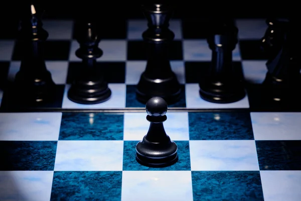 Chess Pieces Pawn Chess Board — Stok fotoğraf