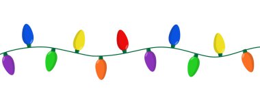 Farklı renkte Noel ışıkları