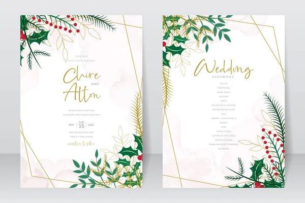 El çizimi düğün davetiyesi tasarımı