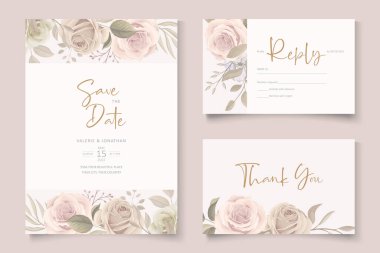 Güzel yumuşak bir çiçek ve düğün davetiyesi bırakıyor.