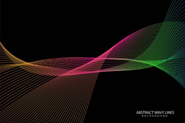 Soyut hareket dalgası gradyan çizgi arkaplanı