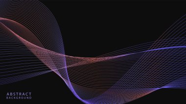 Soyut hareket dalgası mavi eğimli çizgi arkaplanı