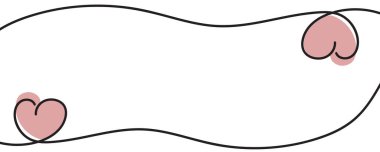 Kağıt sanatı tarzı sevgililer günü afişi ve kalp çizimi.