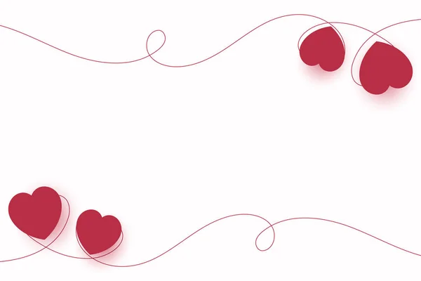 Papírové Umění Styl Valentýna Pozadí Srdcem Ilustrace — Stockový vektor