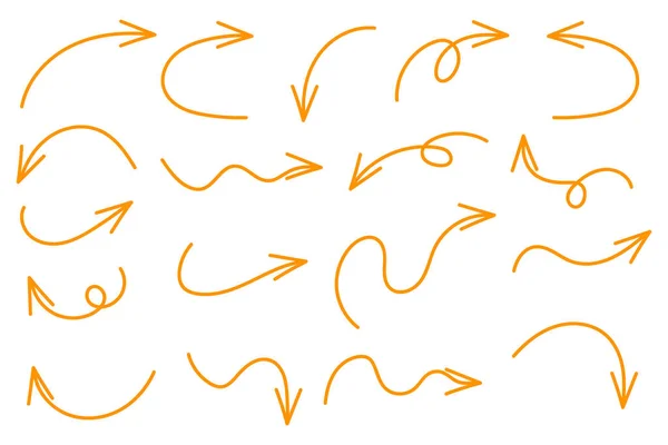手绘箭头涂鸦集合 — 图库矢量图片
