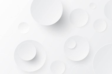 3D tasarım üzerine beyaz soyut arkaplan