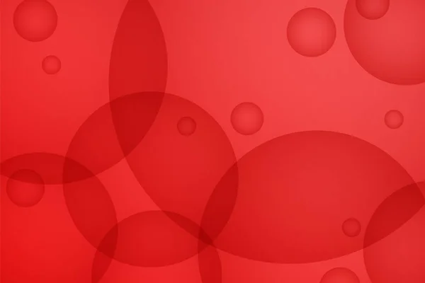 Bulles Abstraites Sur Fond Rouge — Image vectorielle