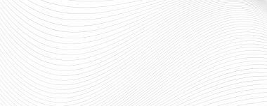 Dalgalı çizgiler ve kopyalama alanı olan beyaz arkaplan