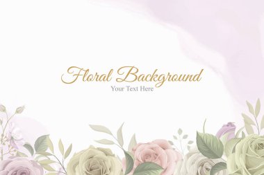 Yumuşak renklerle güzel çiçek arkaplanı
