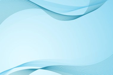 Dalgalı çizgileri olan mavi arkaplan ve alanı kopyala