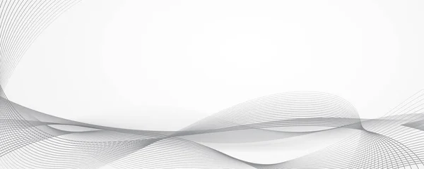 Fond Blanc Avec Des Lignes Ondulées — Image vectorielle