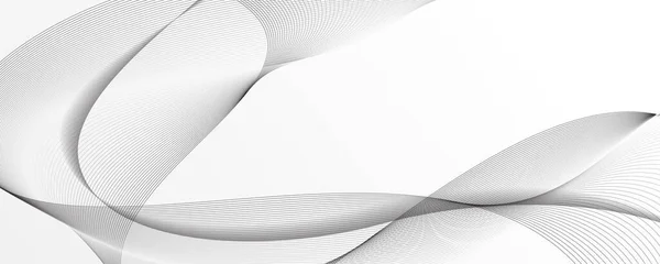 Fond Blanc Avec Lignes Ondulées Espace Copie — Image vectorielle