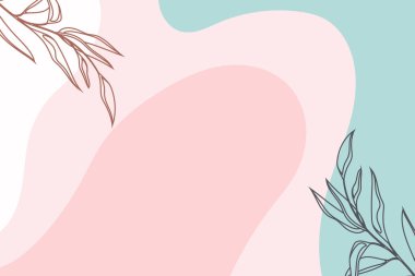 El çizimi renkli Memphis arka plan tasarımı