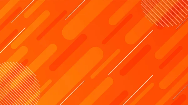 Fond Ligne Dynamique Avec Fond Dégradé Orange — Image vectorielle