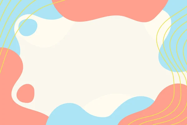 Hand Drawn Colorful Memphis Background Design — Stockvektor