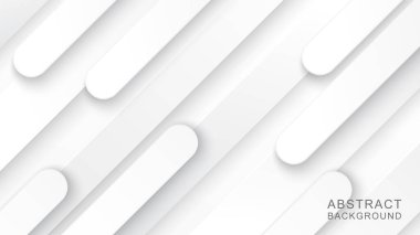 3D tasarım üzerine beyaz soyut arkaplan