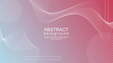 Çizgi dalgalarıyla soyut modern arkaplan