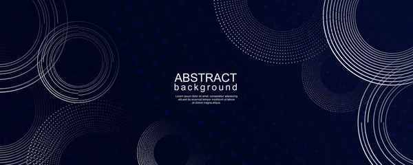 Abstract Digital Technology Background White Circle Ring — стоковый вектор