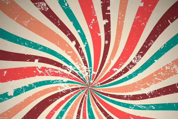 Groovy Hippie 70S Backgrounds Waves Swirl Twirl Pattern — Vector de stock