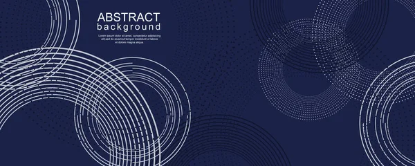 Abstract Digital Technology Background Circle Ring — Vetor de Stock