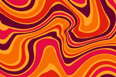 Groovy psychedelic background with colorful design