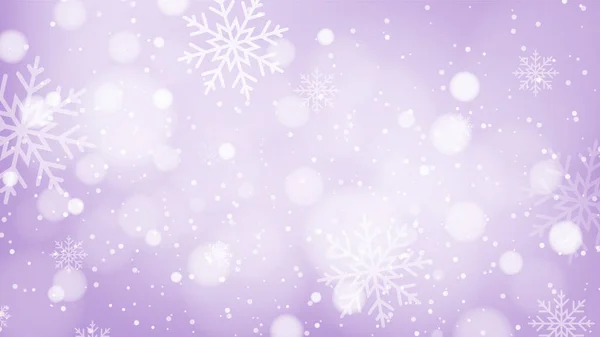 美丽的圣诞背景 配有防波堤和雪花图案 — 图库矢量图片