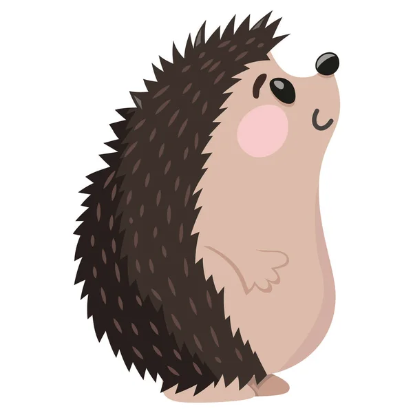Cartoon Vector Illustration Cute Hedgehog — Stock Vector