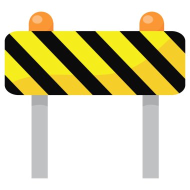 Sarı siyah çizgili çizgili bir çizgi film çizimi..