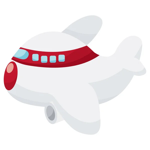 Cartoon Vector Illustration Airplane — Stock Vector